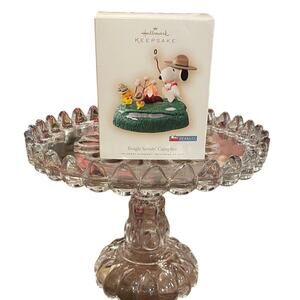 NIB 2007 Hallmark Keepsake Beagle Scouts’ Campfire Ornament - Snoopy Peanuts